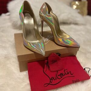 Silver holograms Christian Louboutin
